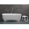 Alfi Brand 67" White Matte Solid Surface Resin Bathtub AB9980 - alternate 5